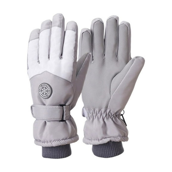 Winter Gloves for Men Women Touchscreen Fleece Lined Unisex Couples Casual Color Block Windbreaker Thermal Warm Motorcycle Ski Snow Glove