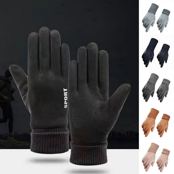 Winter Gloves for Men Women - Upgraded Touch Screen Elastic Cuff - Thermal Soft Knit Lining