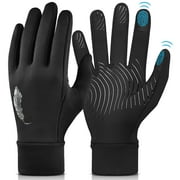 RUNACC Winter Gloves for Men Women Winter Thermal Gloves Touchscreen Gloves Water Non-Slip Windproof Warm for Driving Cycling Running, L