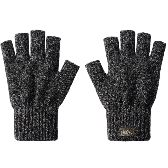 Winter Gloves for Women Cold Weather New Winter Velvet Thickened Warm Gloves Women's Gloves Outdoor Cold Proof Gloves Style B-90 Gray L