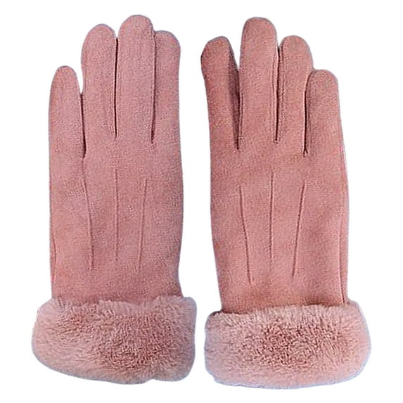 Winter Gloves for Women Cold Weather Touchscreen Texting Gloves - Warm & Thermal Gloves Windproof-pink