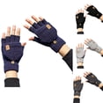 thumbnail image 1 of Winter Gloves for Women Knitted Outdoor Split Finger Flip Cover Plush Thick Warm, 1 of 4