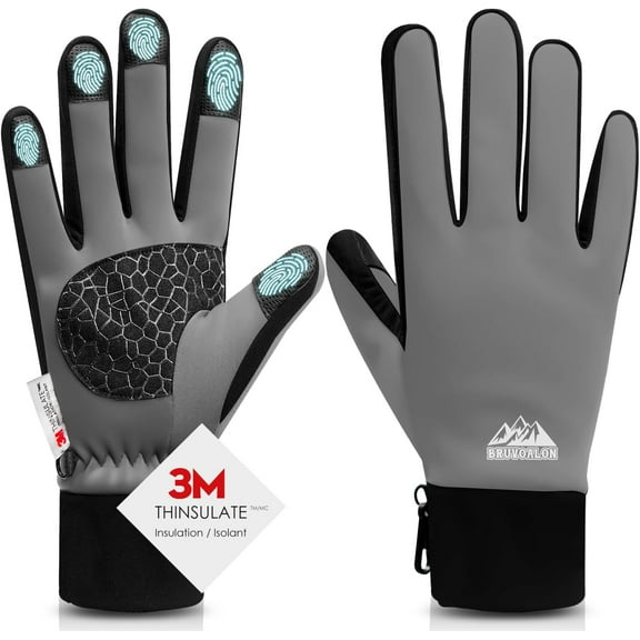 Winter Gloves for Women & Men, 3M Thermal Insulation, Lycra Fabric, Windproof, Touchscreen, Anti-Slip, Cold Weather