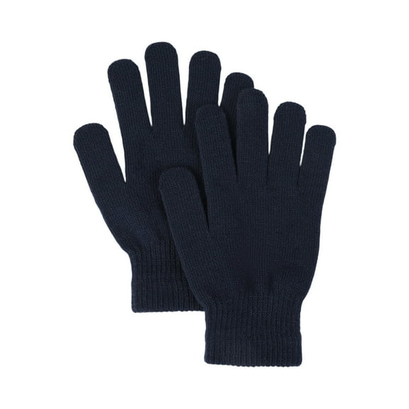 Winter Gloves for Women Men Warm Knit Gloves Cold Weather Stretchy Magic Glove Adults Full Finger Mittens Navy