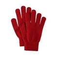 thumbnail image 1 of Winter Gloves for Women Men Warm Knit Gloves Cold Weather Stretchy Magic Glove Adults Full Finger Mittens Wine, 1 of 3