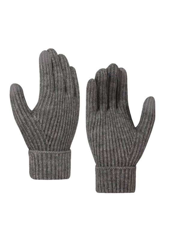 Winter Gloves for Women Touch Screen Thermal Fleece Knit Warm Elastic Gloves for Cold Weather