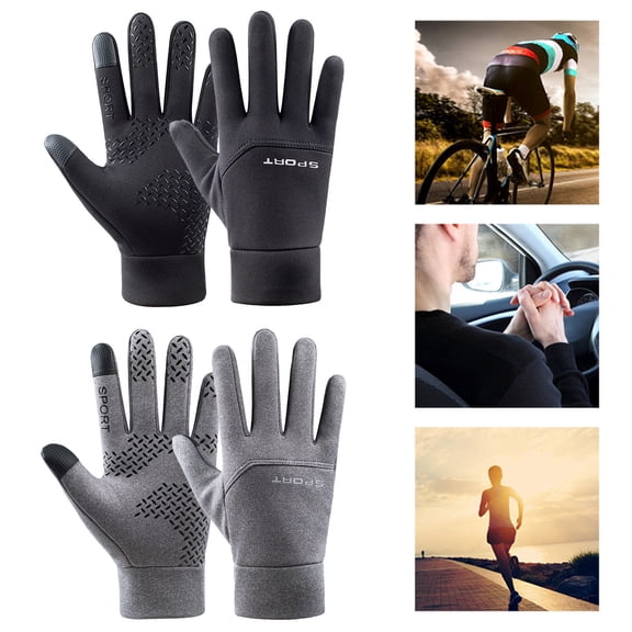 Winter Gloves for Women - Touchscreen Anti-Slip Palm Windproof Thermal Cycling Glove for Texting Hiking Driving Runnin