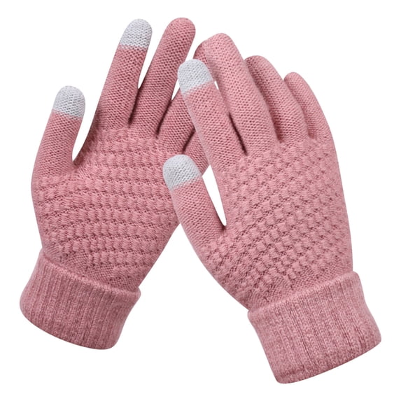 Winter Gloves for Women - Warm Gloves for Cold Weather with Touchscreen Fingers, Elastic Cuff Womens Gloves A