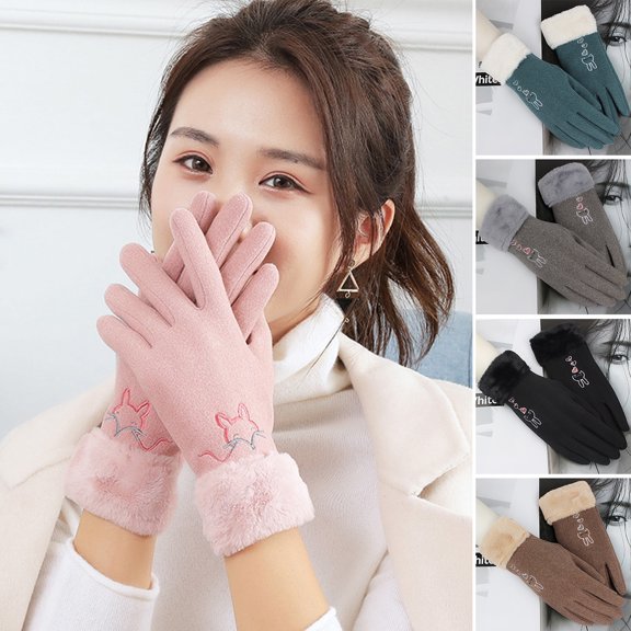 Winter Gloves for Women Warm Touchscreen Glove Windproof Elastic Texting Gloves Women