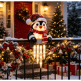 thumbnail image 1 of Winter Glow Christmas Penguin Icicle Light Decor, Christmas Snowman Porch Decoration with Glowing Icicle Lights, Festive Outdoor Winter Accent for Entrance, Railing and Home,Christmas Decorations, 1 of 8