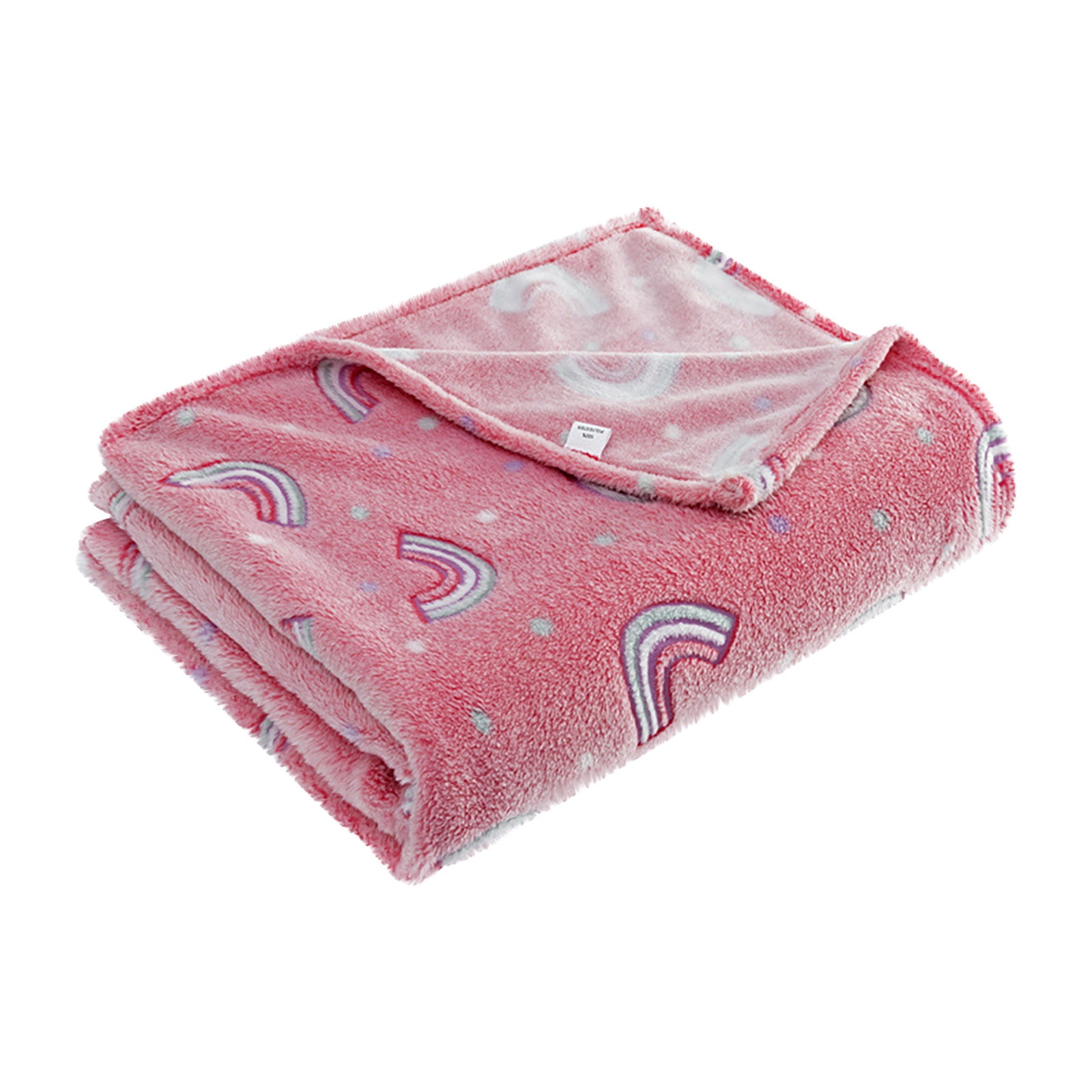 THENEWS Winter Glow In The Dark Warm Blanket Cartoon Pattern Blanket