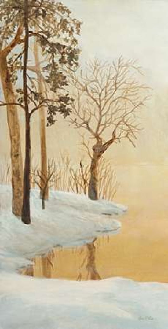 Winter Glow Panel 1 Canvas Art - Arnie Fisk (24 x 48)