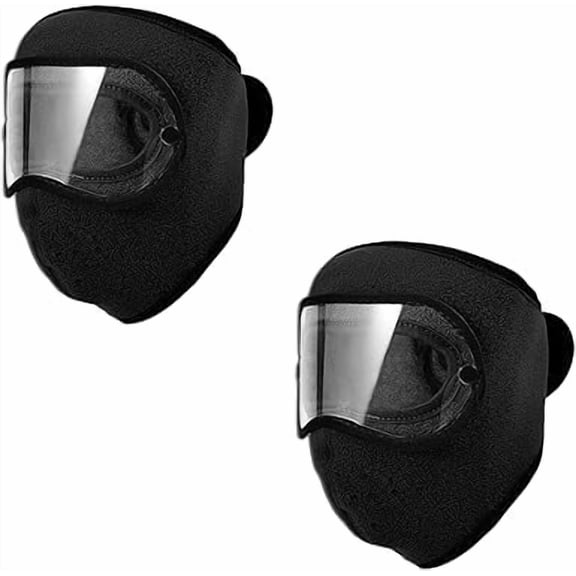 Winter Goggles Anti-Fog Mask with Removable Goggles, Full Face+ear+neck Thermal for Running Skiing Hiking Cycling(f)