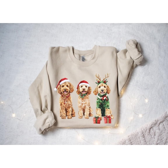 Winter Goldendoodle Shirt, Winter Dog Shirt, Doodle Mom Shirt, Goldendoodle Mom Tee, Dog Lover, Golden Doodle, Dog Mom Shirt240 Tshirt All Size S-5XL