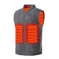 thumbnail image 1 of Winter Gray 8 Area Heating Vest Double Key Control Usb Electric Warm Outdoor Ski Jacket, 1 of 5
