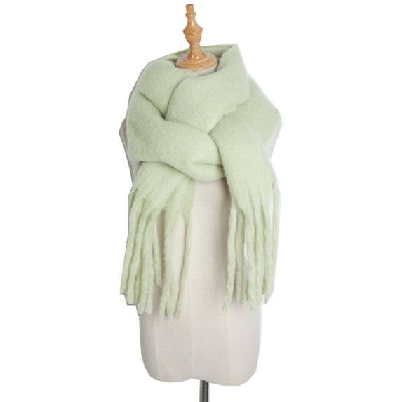 Winter Green Large Scarf Women'S Long Blanket Oversized Fall Warm Big Scarves Wrap Shawl