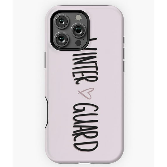 Winter Guard Heart Marching Band Phone Case for iPhone 16 15 14 13 12 11 Pro Max