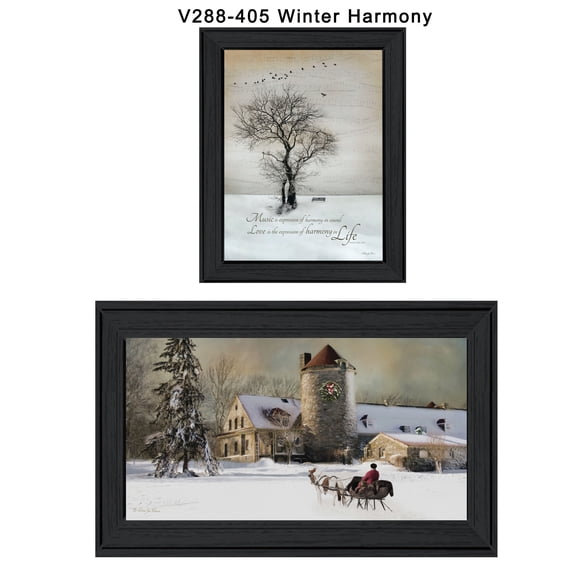 TrendyDecor4U Winter Harmony Vignette Printed Wall Art V288-405