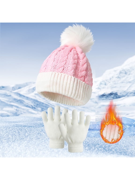 Winter Hat & Glove Set for Commuting, Ideal for Cold Mornings and Weekend Ski Trips