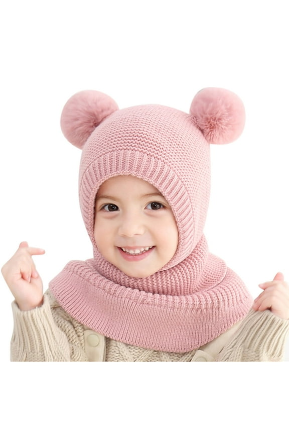 Winter Hat Thick Scarf Knit Caps Warm Hats for Kids Hats Toddler Beanie
