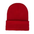 thumbnail image 1 of Winter Hat Unisex Stretchy Knitted Solid Color Warm Soft Ear Protection High Elasticity Regular Fit Winter Fall Beanie Women Men Cap, 1 of 7
