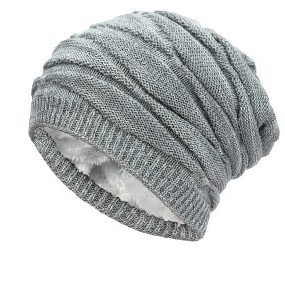 Winter Hat Warm Chunky Cable Knit Hats Soft Stretch Thick Cute Knitted Cap For Cold Weather