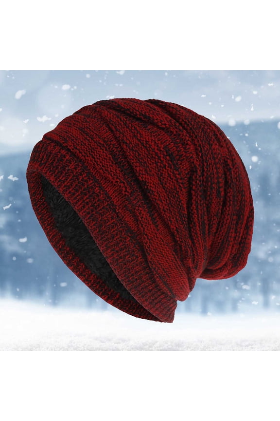 Winter Hat Warm Knit Hats Soft Thick Cute Knitted Cap For Cold Weather Berry Hat French Bohemian Womens Hats Caps Mens Small Women's Style Hats Hat for Women Cowhide Hat Tartan Women Big Head Bray