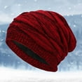thumbnail image 1 of Winter Hat Warm Knit Hats Soft Thick Cute Knitted Cap For Cold Weather Hats for Men with Ear Hat for Winter for Men Plain Hats Flannel Trapper Hat Rabbit Ears Hat Winter Headwear Men Female Trapper, 1 of 4