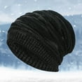 thumbnail image 1 of Winter Hat Warm Knit Hats Soft Thick Cute Knitted Cap For Cold Weather Hats for Men with Ear Hat for Winter for Men Plain Hats Flannel Trapper Hat Rabbit Ears Hat Winter Headwear Men Female Trapper, 1 of 4