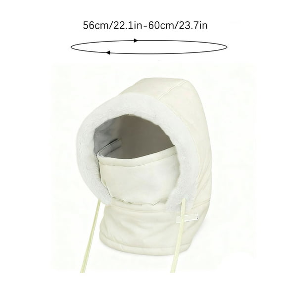 Winter Hat Winter Beanie Hat with Face Mask for Men and Women, Windproof Waterproof Cold Weather Gear, Adjustable Strap for Unisex Outdoor Activities, Skiing Hiking Cycling Snow Shoveling Beanie