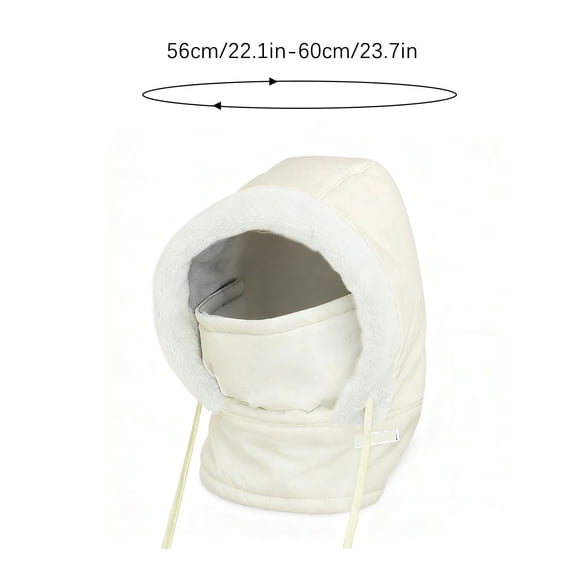 Winter Hat Winter Beanie Hat with Face Mask for Men and Women, Windproof Waterproof Cold Weather Gear, Adjustable Strap for Unisex Outdoor Activities, Skiing Hiking Cycling Snow Shoveling Beanie
