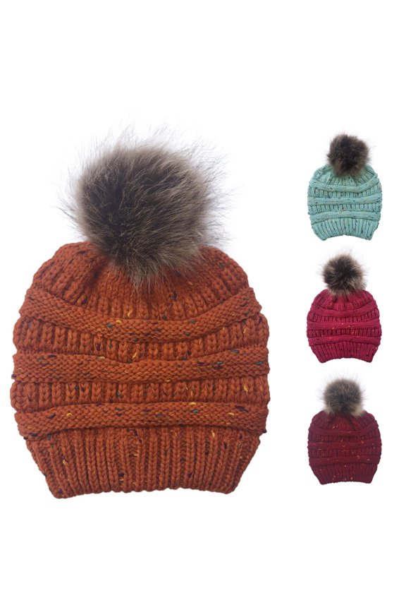 Winter Hat Winter Warm Hat Women Knitted Caps Outdoor Leisure Cap Municipal Waste Hat One Size