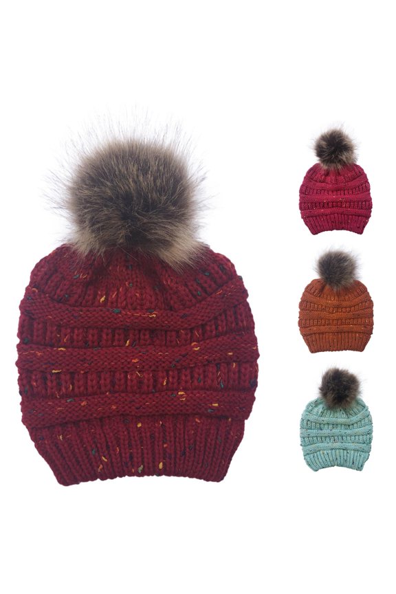 Winter Hat Winter Warm Hat Women Knitted Caps Outdoor Leisure Cap Municipal Waste Hat One Size