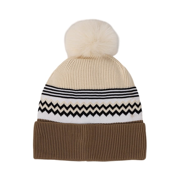 Winter Hat for Women Men Fuzzy Warm Hat,Men's And Women's Wool Ball Knitted Hat Big Head Circumference Cold Hat Men's Lazy,Cold Weather Beanie for Daily Commute & Winter Travel Khaki