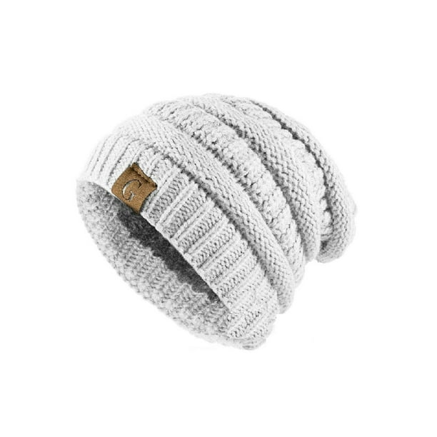 White knit winter hat online