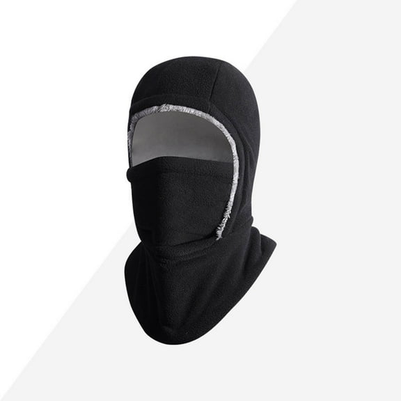 Winter Hats Balaclava Ski Mask, 2025 New Unisex Hood Hats Fleece Balaclava Face Mask Men Women Warm Face Cover for Cold Weather Gear, Black