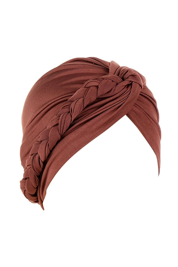Winter Hats For Women Braid Turban Hats Cap Hair Bonnet Head Scarf Wrap Cover Pretied Elastic Comfortable Headwear One Size Women's Hats & Caps