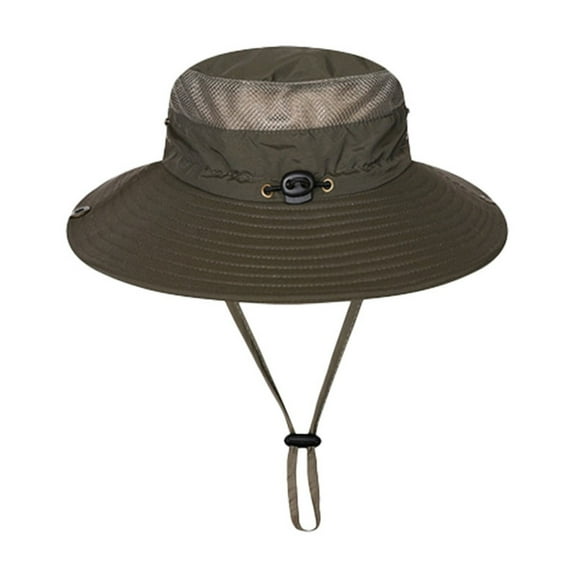 Winter Hats For Women Mvrlsh Wide Brim Bucket Hat Boonie Hat Nylon Quick-Drying Breathable Net Adjustable For Outdoor Activities Green A
