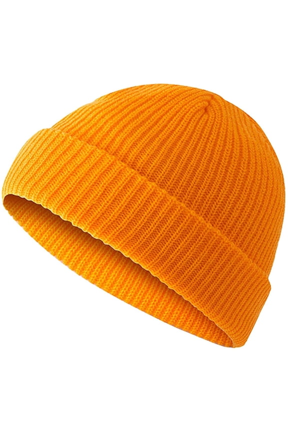 Winter Hats for Men Women Docker Cap Fisherman Beanie, Solid Color Knitted Rolled Cuff Skull Cap Hip Hop Streetwear Thermal Cold Weather Gear Chilly Morning Commute Everyday Casual Apparel