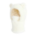 thumbnail image 1 of Winter Hats Scarves for Boys Girls Size 6-13 Unisex Teens Kids Cute Fleece Lined Solid Color Thermal Warm Skiwear Snowwear Hat Scarf Set with Ears, 1 of 3