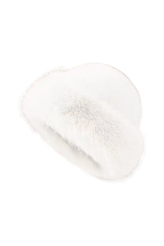 Winter Hats for Women Faux Fur Mongolian Hat Thick Warm Plush Cossack Cap Fluffy Thermal Snow Headwear Cold Weather Gear for Chilly Morning Commute Everyday Casual Apparel Accessories