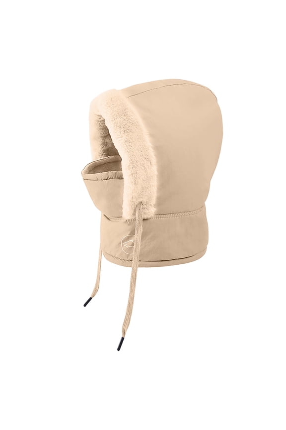 Winter Hats for Boys Girls Fleece Lined Windproof Skiing Scarf Snow Caps Kids Warm Earflap Trapper Hat B Brown One Size