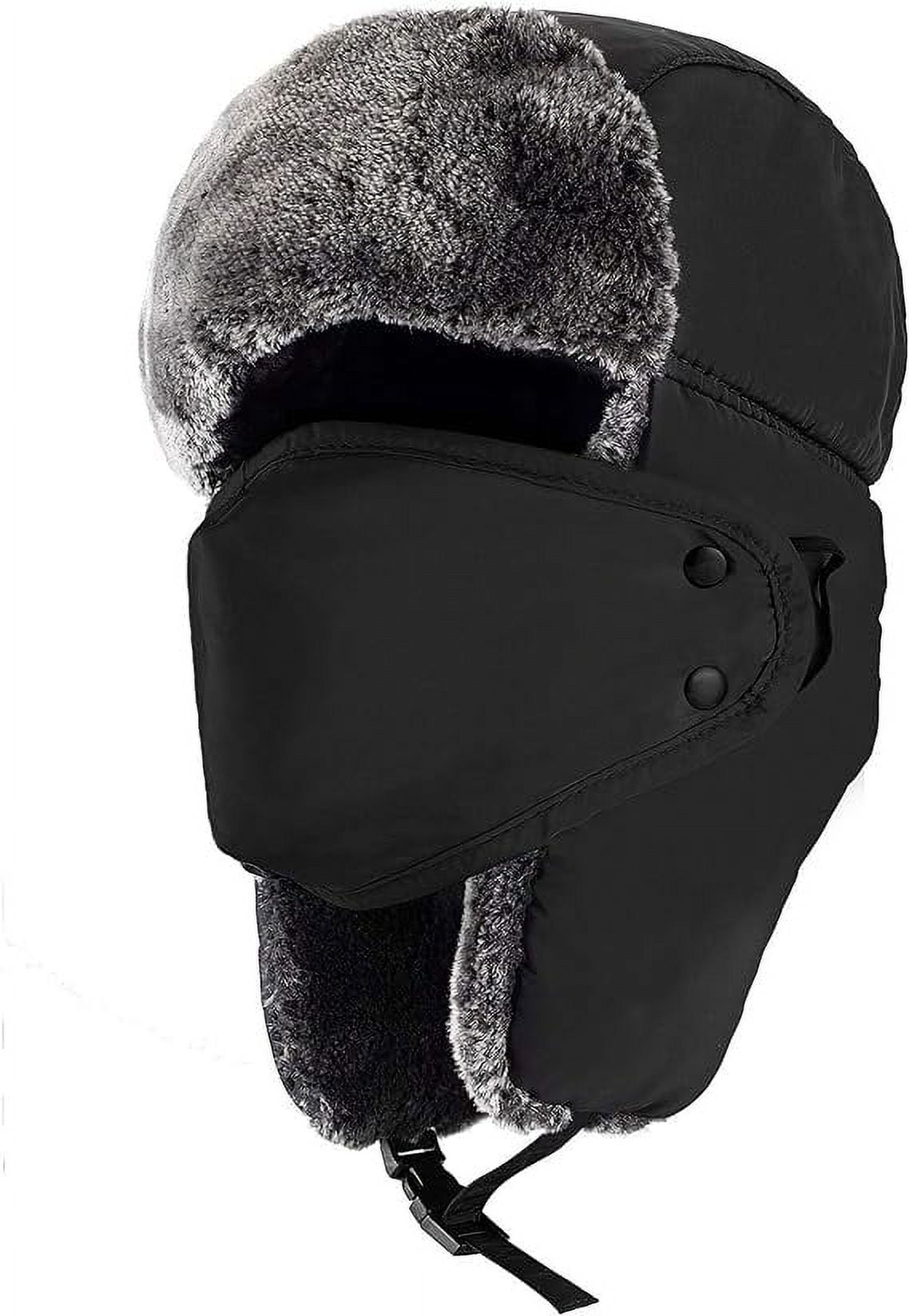 Winter Hats for Men Women 2025 Trapper Hat with Ear Faps Russian Cold Weather Warm Fur Snow Ski Hat