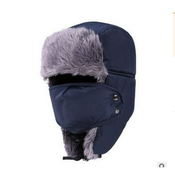 Winter Hats for Men Women Trooper Hunting Hat Ushanka Fleece Warm Hat Ski Hat with Ear Flaps Windproof Waterproof Warm Hat