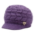 thumbnail image 1 of Winter Hats for Men and Women Winter Beanie Winter Hat for With Brim Thick Knitted Ear Cap Warm Thermal Soft Yarn Cap Cold Weather Headwear, 1 of 8