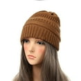 thumbnail image 1 of Unisex Casual Thick Soft Winter Knit Beanie Fashion Warm Thermal Hat Solid Color Daily Wear Skull Cap for Men and Women, 1 of 3