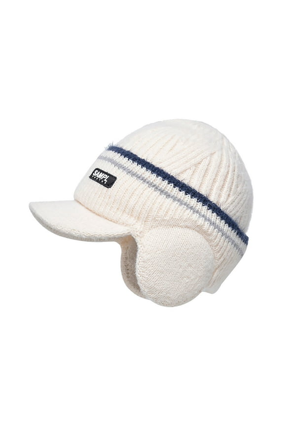 Winter Hats for Women Fleece Ear Baseball Pullover Hat Outdoor Cold Proof and Warm Knitted Woolen Winter Fall Cap