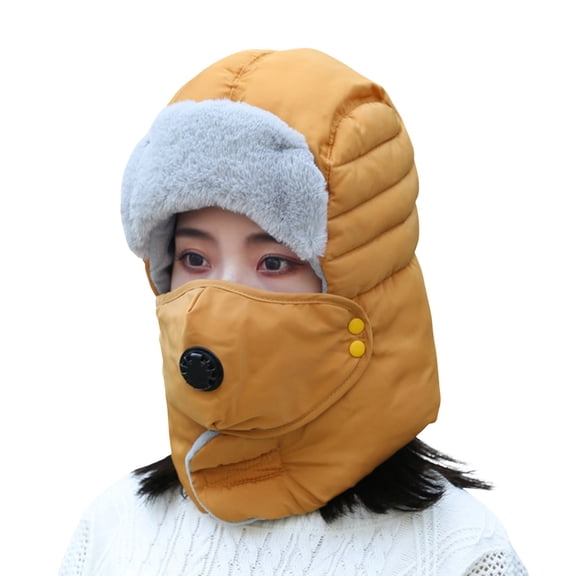 Winter Hats for Women Hats for Men Lei Feng Hat Autumn Winter Northeast Winter Cold Hat Cycling Ear Thickened Cold And Warm Cotton Hat Unisex Style