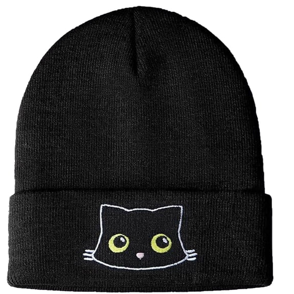 Winter Hats for Women Lightweight Warmcute Cat Animal Knitted Cap Stretchy Casual Soft Comfortable Trendy Winter Hat
