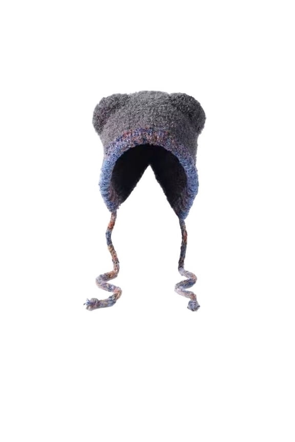 Winter Hats for Women Men Winter Adorable Pattern Knit Double Layer Warm Thickened Ear Warming Hat